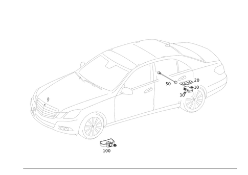 Tire Pressure Monitoring System for 2016 Mercedes-Benz E250 #0
