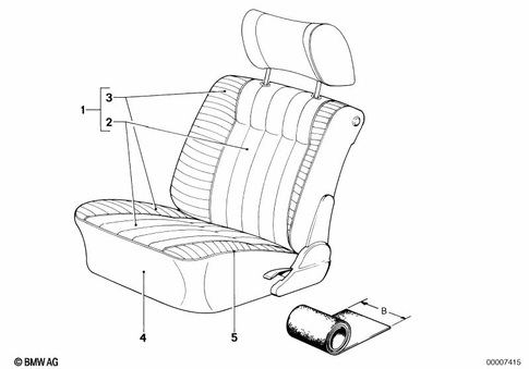 Upholstery Code and Material for 1985 BMW 524td #0