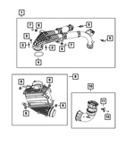 68525280AC - : Charge Air Cooler To T/Body Hose for Mopar Image