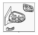 7632B805 - : Mirror Assembly for Mitsubishi Image