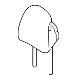 88700DW200D51 - Body: Headrest for Kia Image