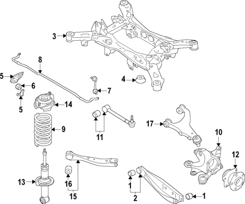 Rear Suspension for 2024 Subaru Crosstrek #0