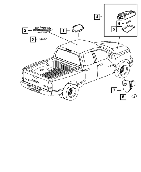 Lamps-Interior and Exterior for 2011 Ram 3500 #5