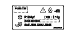 71236995660 - : AC Label for BMW: 750i, 750i xDrive Image