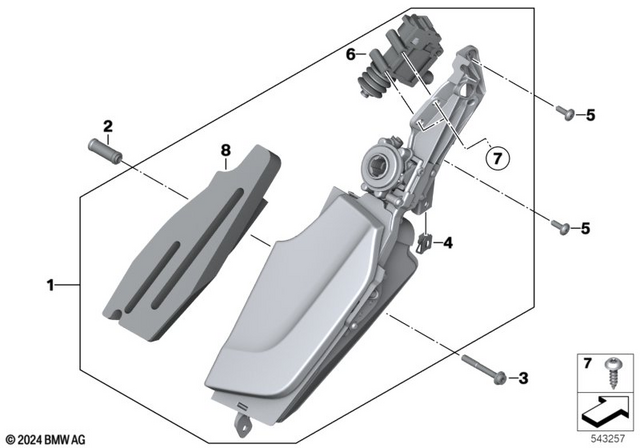 11147724486 - : Isa Screw - M6X45-Al for BMW-Motorrad Image