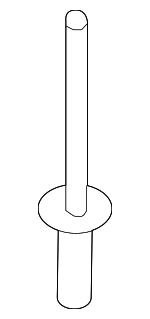 6107187AA - Body: Grip Handle Rivet for Fiat: 500, 500X | Jeep: Renegade Image