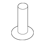 68201828AA - Body: Sun-visor Retainer Screw for Jeep: Renegade Image