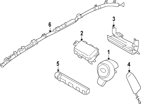Air Bag Components for 2025 Subaru Forester #1