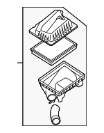 13273413 - Engine: Air Cleaner Assembly for Saturn: Astra Image