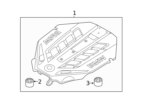 Engine Appearance Cover for 2012 BMW 550i GT xDrive #0