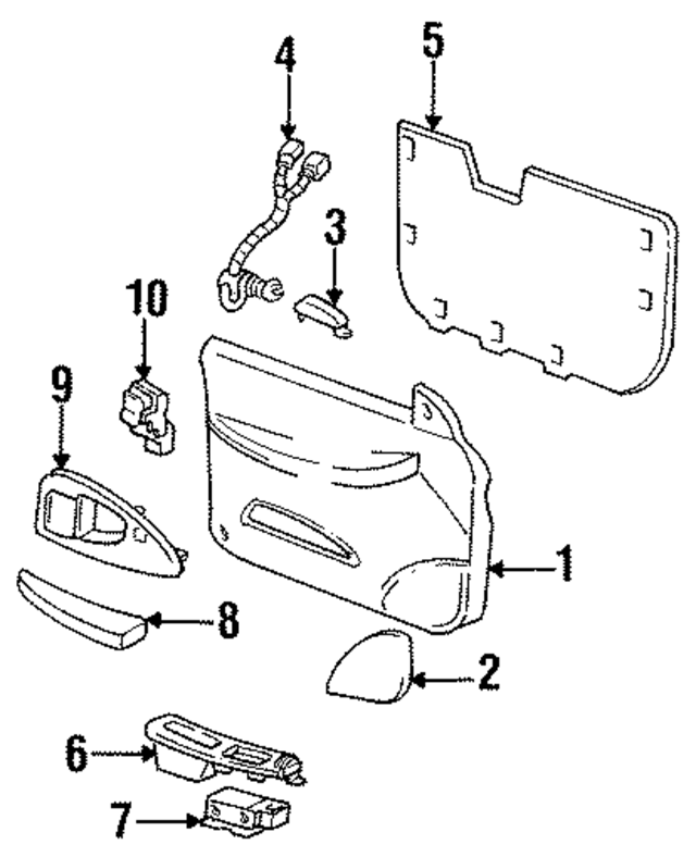 10279553 - : Handle Bezel for Chevrolet: Lumina Image