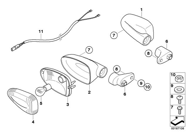 63137667771 - Lights: Housing -  for BMW-Motorrad Image