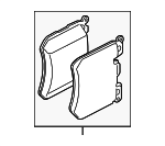 34116889570 - Brakes: Brake Pads for BMW: 230i, 330e, 330e xDrive, 330i, 330i xDrive, 430i, 430i Gran Coupe, 430i xDrive, 530e, 530e xDrive, 530i, 530i xDrive, 540d xDrive, 540i, 540i xDrive, 740e xDrive, 740i, 740i xDrive, i4, iX, M240i xDrive, M340i, M340i xDrive, M440i, M440i xDrive, M440i xDrive Gran Coupe, X3, X4, X5, X7, Z4 Image