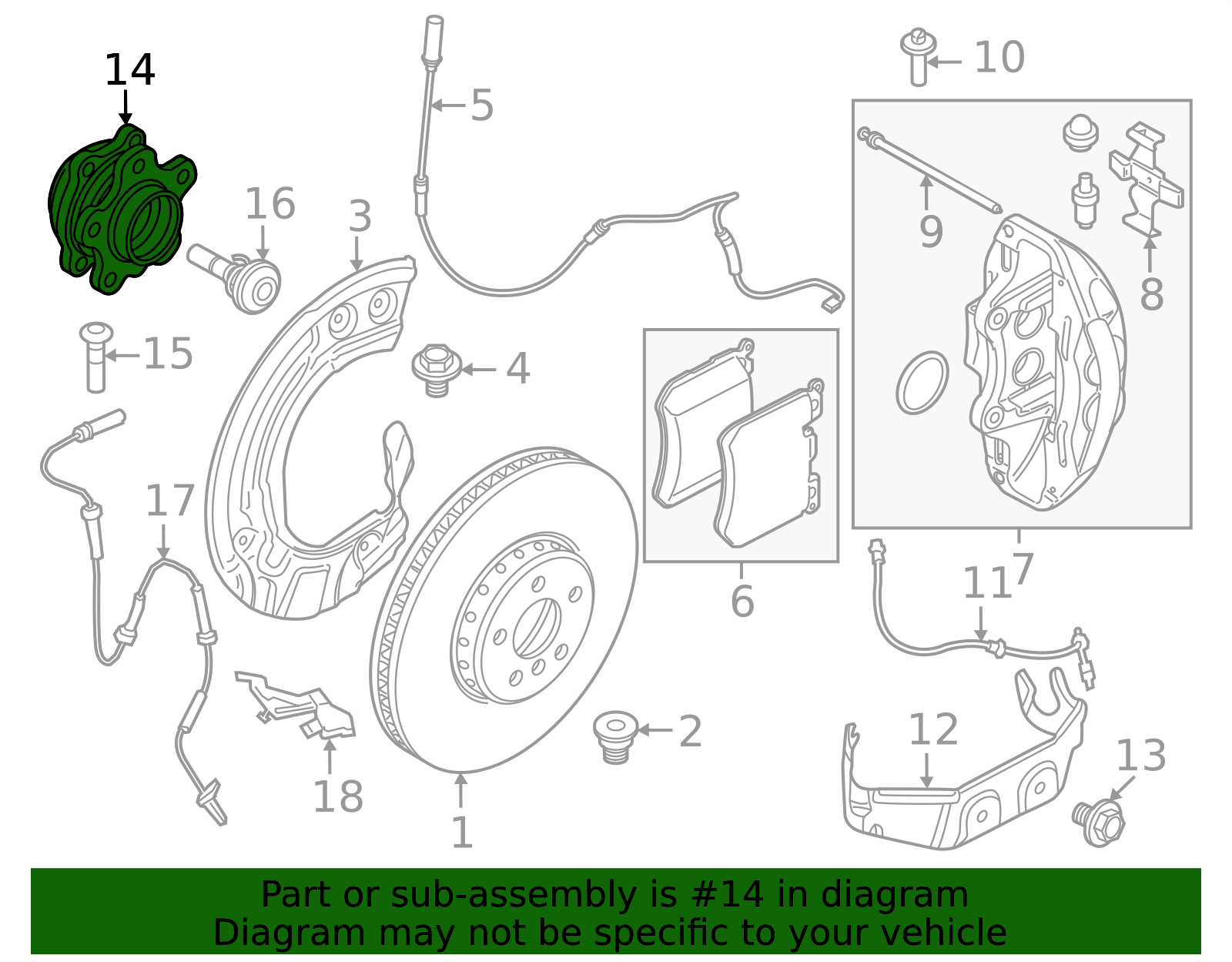 2019-2026 BMW Wheel Bearing And Hub Assembly 33406899301 | OEM Parts Online