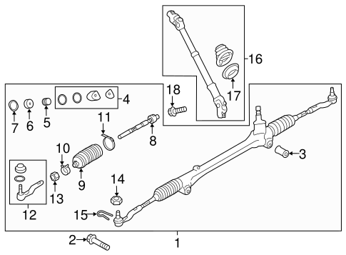 Steering Gear & Linkage for 2016 Scion FR-S | Toyota Parts