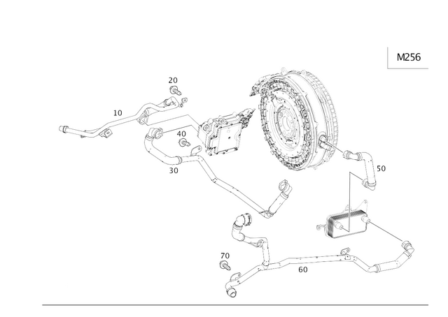 2562032700 - Radiator: Coolant Line for Mercedes-Benz: AMG GT 43, AMG GT 53, CLS450, CLS53 AMG, E53 AMG Image image