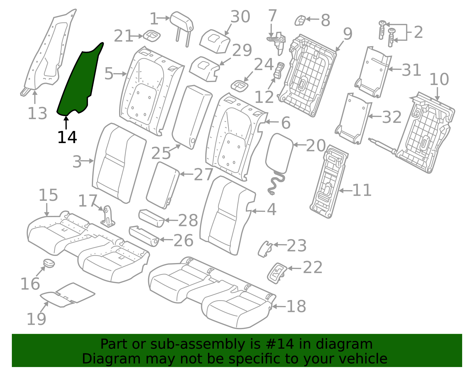 Rubberen Kofferbakmat Voor Landrover Range Rover Velar L560 2017 Rubberen Kofferbakmat