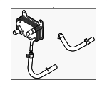 254N0GI000 - Cooling System: Oil Cooler Assembly for Kia: EV6, EV9 Image