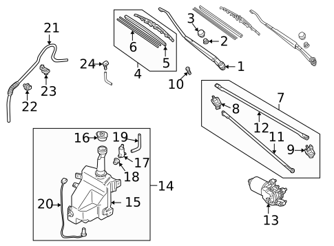Wiper & Washer Components for 2001 Mazda Protege #0