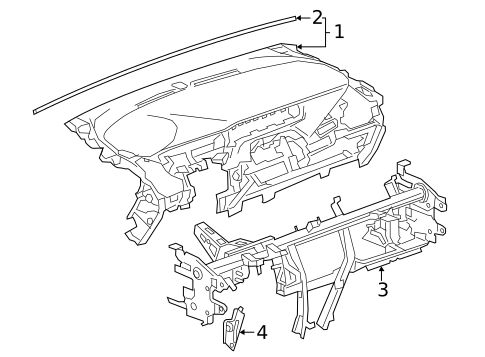 Instrument Panel for 2022 Chevrolet Bolt EUV #0