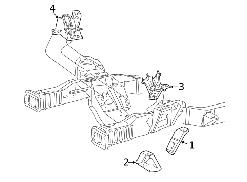 Engine & Trans Mounting for 2001 Ford E-150 Econoline #0