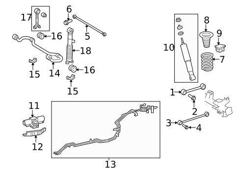 Stabilizer Bar & Components for 2024 Toyota 4Runner #3