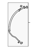 80311T2GA01 - HVAC: A/C Refrigerant Suction Hose for Honda Image