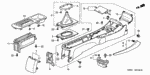 90665S04003 - Interior/Bumper: CLIP, SNAP FITTING for Honda Image