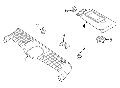 Interior Trim - Roof for 2014 Jaguar XKR #1