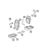 68224687AC - Interior Trim: Seat Back Foam, Right for Mopar Image