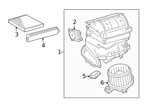 Blower Motor & Fan for 2014 Scion tC #0