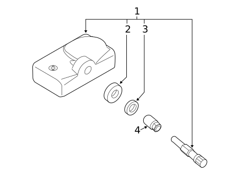 Tire Pressure Monitor Components for 2011 Mazda CX-7 #0