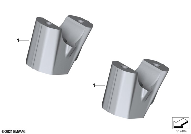 31421540410 - Ergonomics &amp; Comfort: Lenkererhoehung for BMW-Motorrad Image