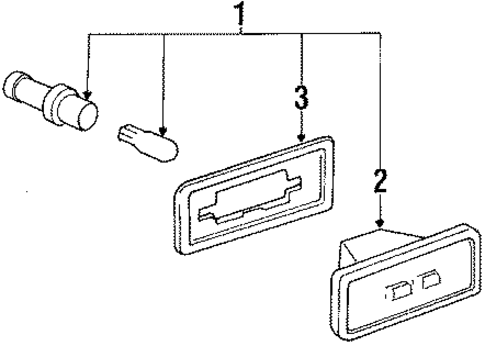 Side Marker Lamps for 1985 Toyota MR2 #0