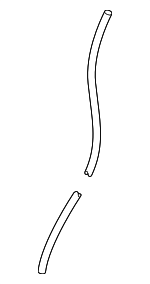 8S0809937B - Body: Drain Hose for Audi: A4, A4 allroad, A4 Quattro, A5 Quattro, A5 Sportback, Q3, RS5, RS5 Sportback, S4, S5, S5 Sportback, TT Quattro, TT RS Quattro, TTS Quattro Image