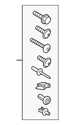83A098629 - : Wheelhouse Liner Hardware Kit for Audi: Q3 Image