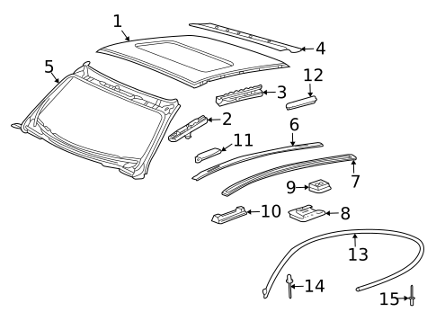 Roof & Components for 2011 Porsche 911 #0