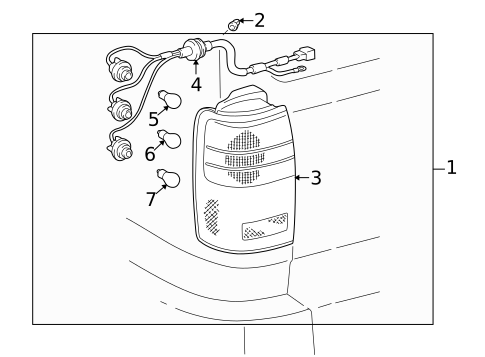 Tail Lamps for 1997 Toyota 4Runner #0
