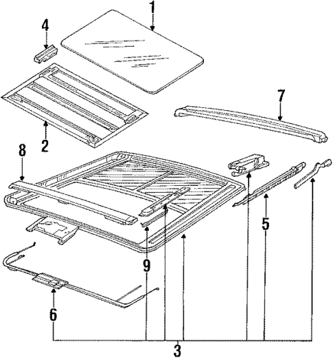 Sunroof for 1991 Audi Coupe Quattro #0