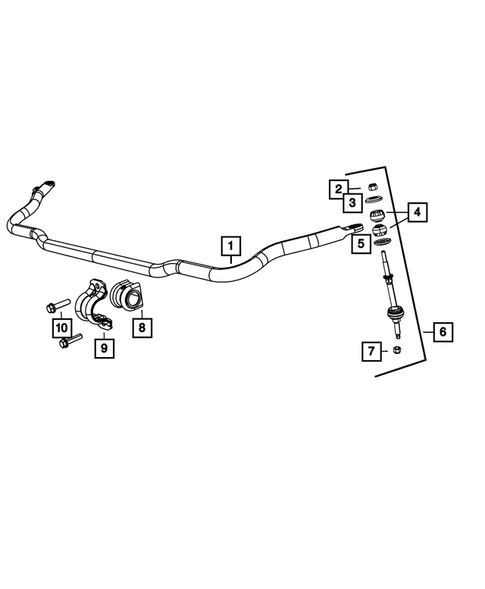 Front Stabilizer Bar for 2014 Ram 1500 #0