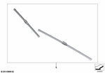61615A43587 - : Set Of Wiper Blades for BMW Image