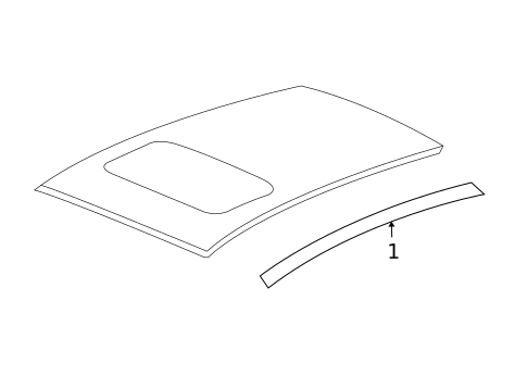 Exterior Trim - Roof for 2011 Dodge Caliber #0
