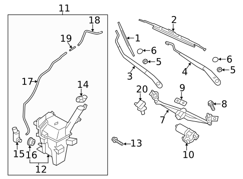 Wipers for 2014 Hyundai Veloster #0
