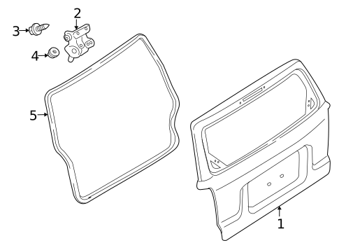 Gate & Hardware for 2010 Mercury Mariner #0