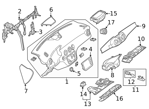 Instrument Panel for 2019 Mercedes-Benz CLA45 AMG #0