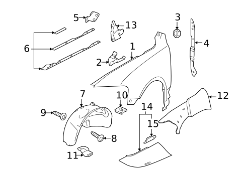 Fender & Components for 2010 Volkswagen Touareg #0
