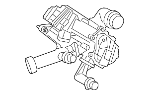 11538642559 - Cooling System: Thermostat Unit for BMW: 540i, 540i xDrive, 740i, 740i xDrive, 745e xDrive, 840i, 840i Gran Coupe, 840i xDrive, 840i xDrive Gran Coupe, M2, M240i, M240i xDrive, M340i, M340i xDrive, M440i, M440i Gran Coupe, M440i xDrive, M440i xDrive Gran Coupe, X3, X4, X5, X6, X7, Z4 Image