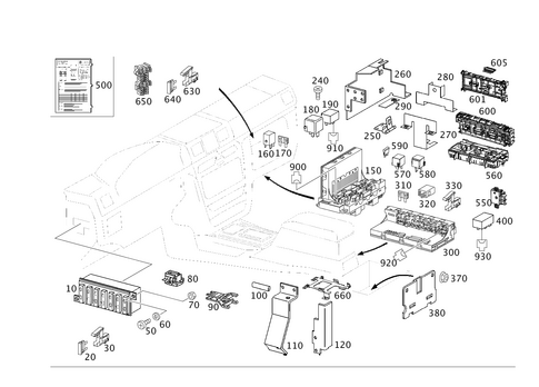 Fuse Box and Relay for 2008 Mercedes-Benz G55 AMG #0