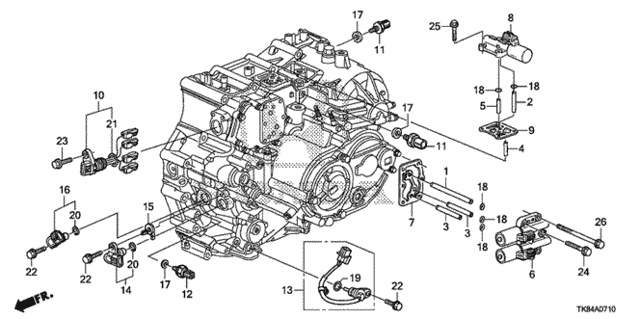 AT Sensor - Solenoid (5AT) for 2012 Honda Odyssey #0