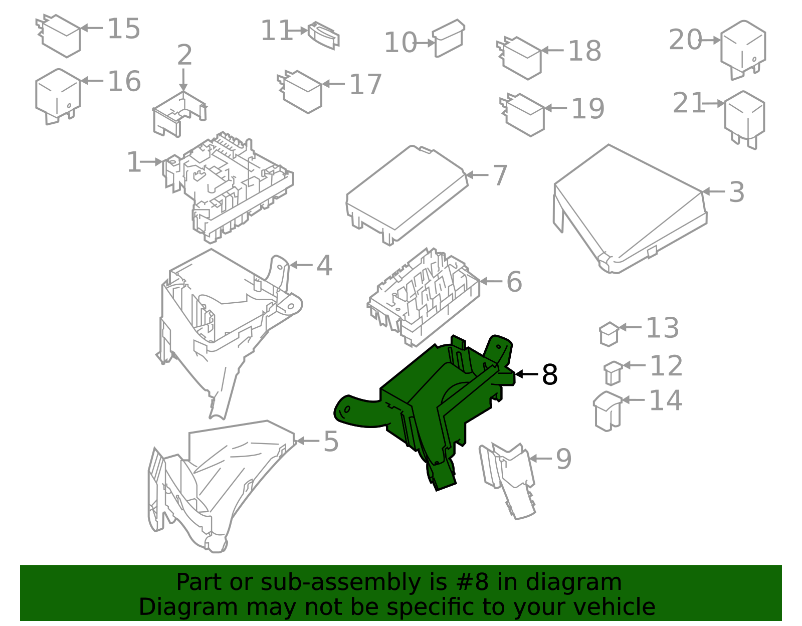 2020-2025 Subaru Lower Case 81931AN17A | Subaru Parts Guys